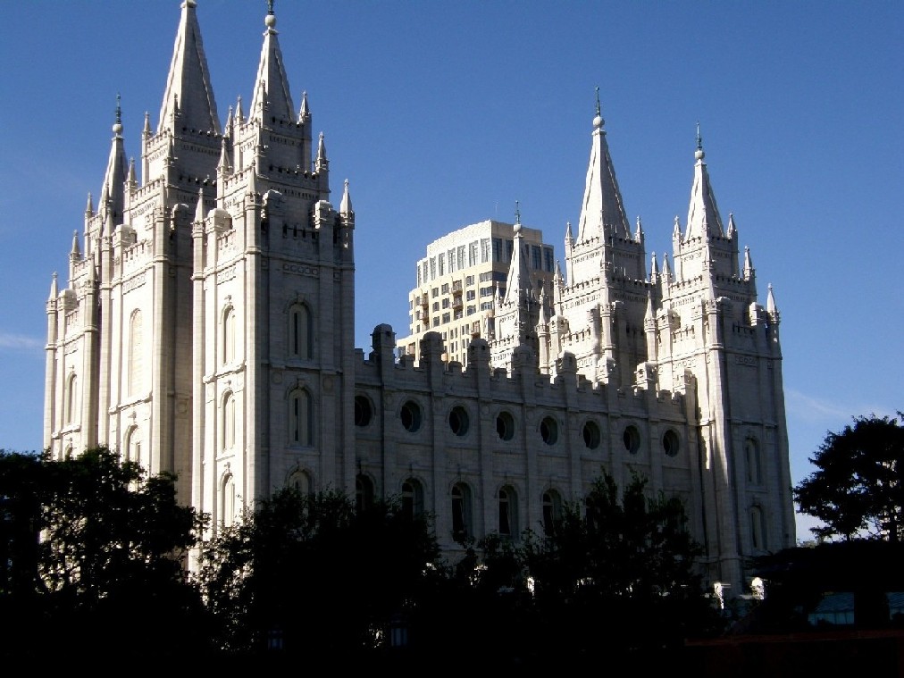 Il grande Tempio mormone di Salt Lake City (Utah - USA)