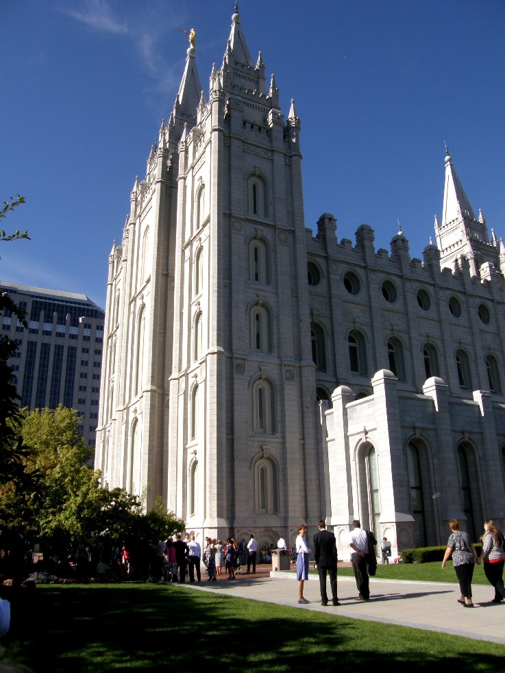 Il grande Tempio mormone di Salt Lake City (Utah - USA)
