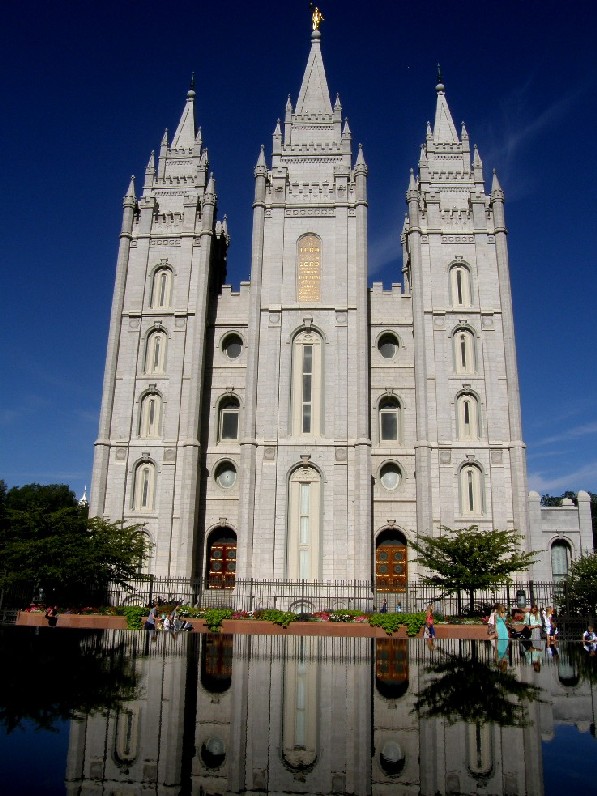 Il grande Tempio mormone di Salt Lake City (Utah - USA)