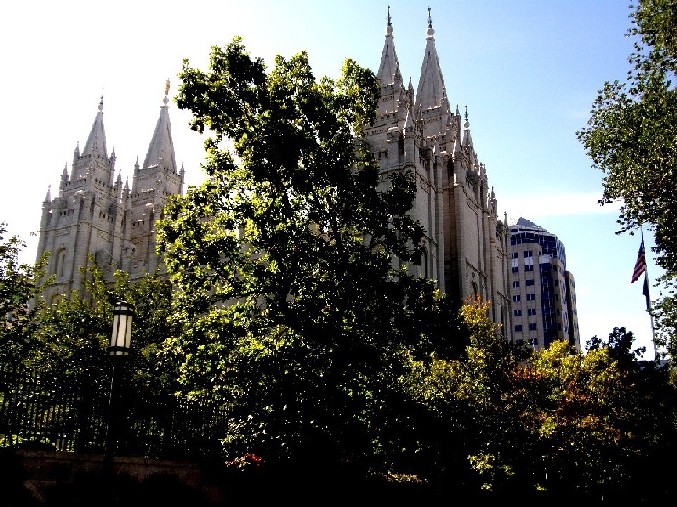 Il grande Tempio mormone di Salt Lake City (Utah - USA)