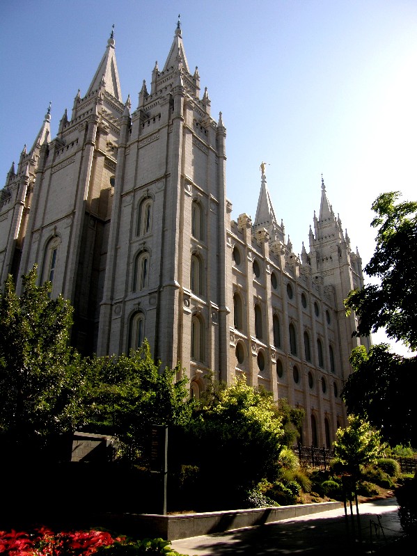 Il grande Tempio mormone di Salt Lake City (Utah - USA)