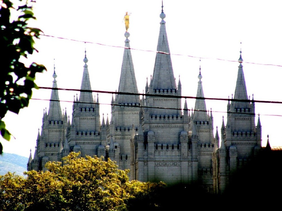 Il grande Tempio mormone di Salt Lake City (Utah - USA)