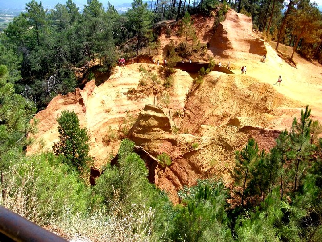 Il Sentiero dell''Ocra a Roussillon (Provenza - Francia)