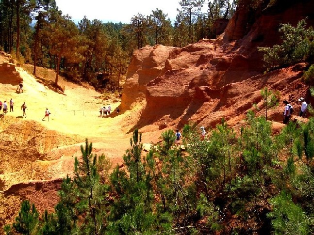 Il Sentiero dell''Ocra a Roussillon (Provenza - Francia)