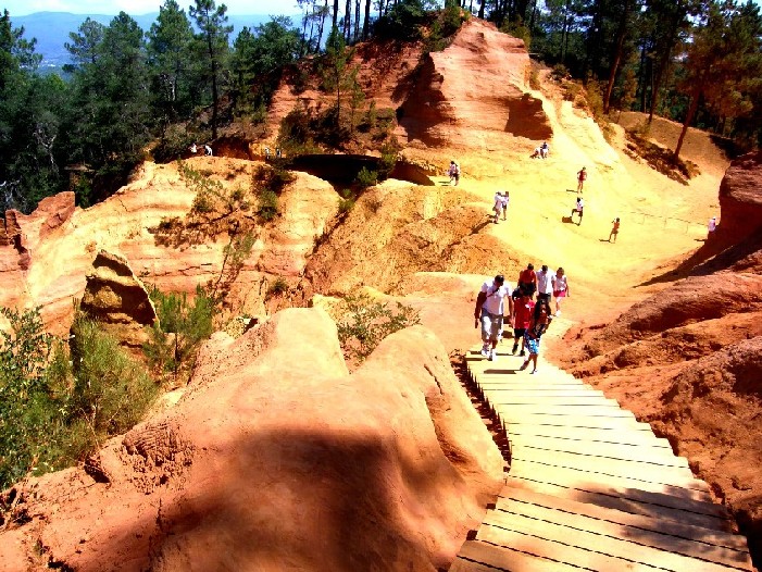 Il Sentiero dell''Ocra a Roussillon (Provenza - Francia)