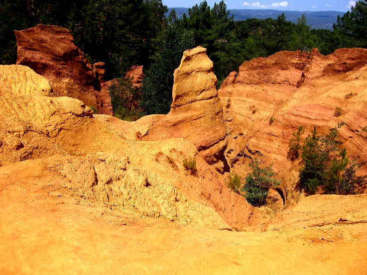 Il Sentiero dell''Ocra a Roussillon (Provenza - Francia)