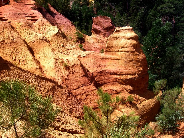 Il Sentiero dell''Ocra a Roussillon (Provenza - Francia)