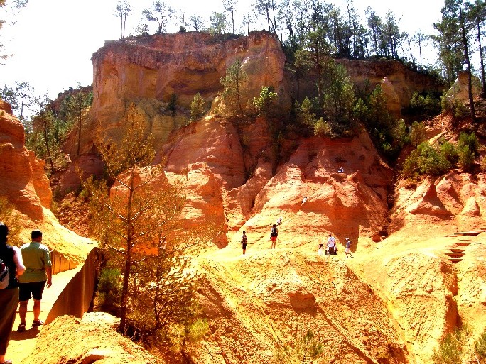 Il Sentiero dell''Ocra a Roussillon (Provenza - Francia)