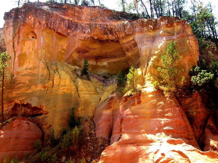 Il Sentiero dell''Ocra a Roussillon (Provenza - Francia)