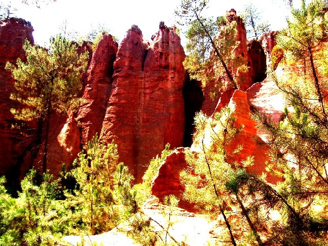 Il Sentiero dell''Ocra a Roussillon (Provenza - Francia)